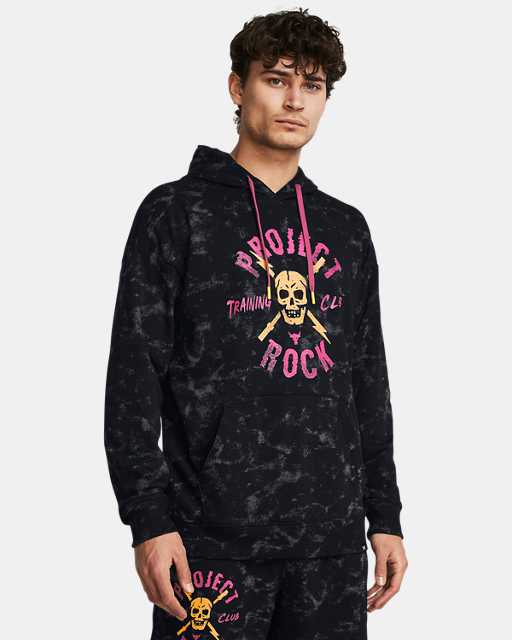 Men's Project Rock Rival Terry Printed Hoodie